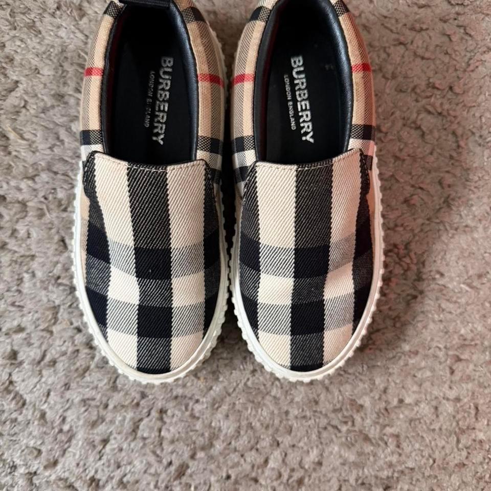 Burberry Kids Slip On Sneakers In Ba5e 6