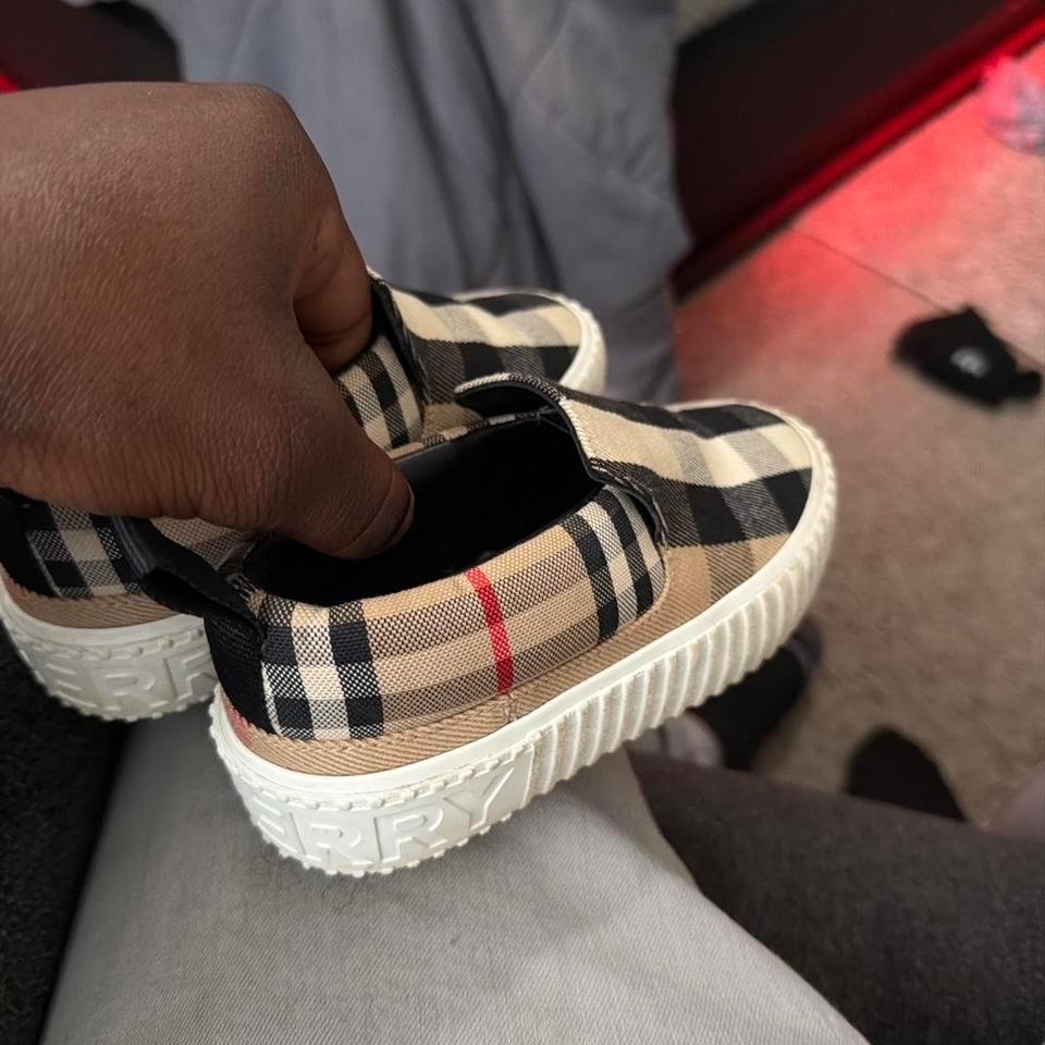 Burberry Kids Slip On Sneakers In Ba5e