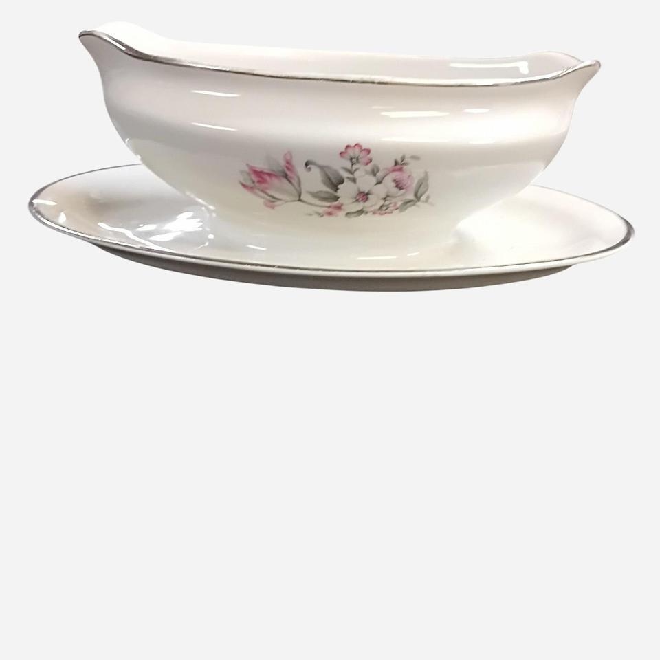 White Embassy Gravy Boat With