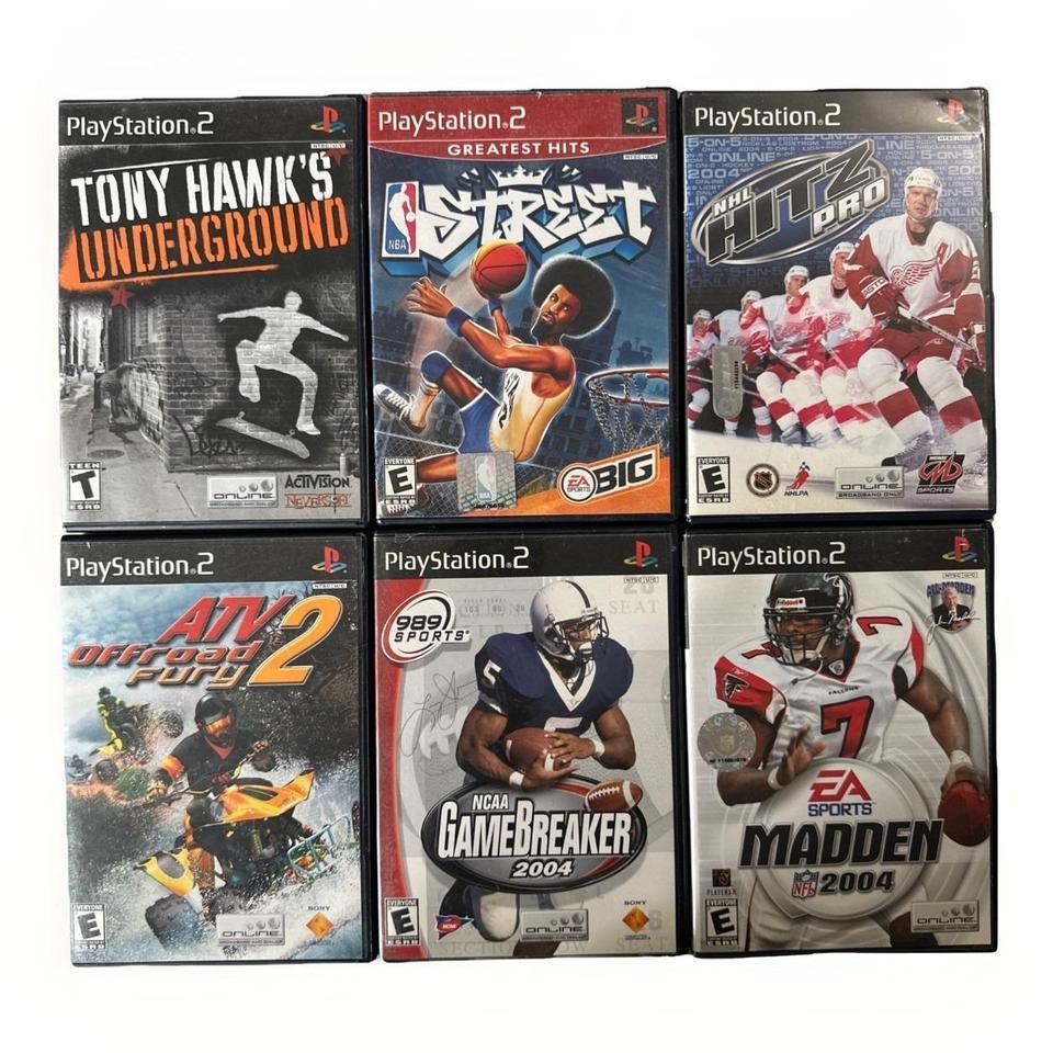 Lot Of 6 Ps2 Playstation D03f