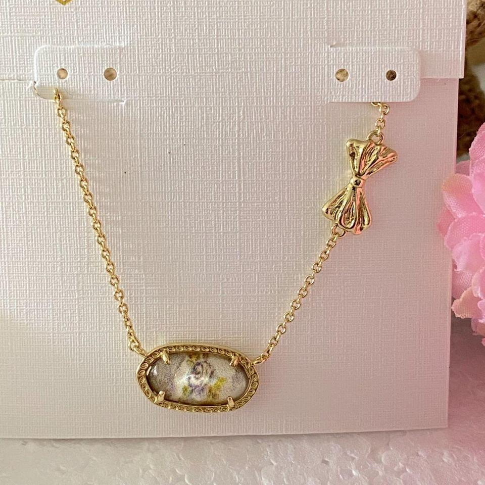 Bow Series Gold Pendant Necklace B162 2