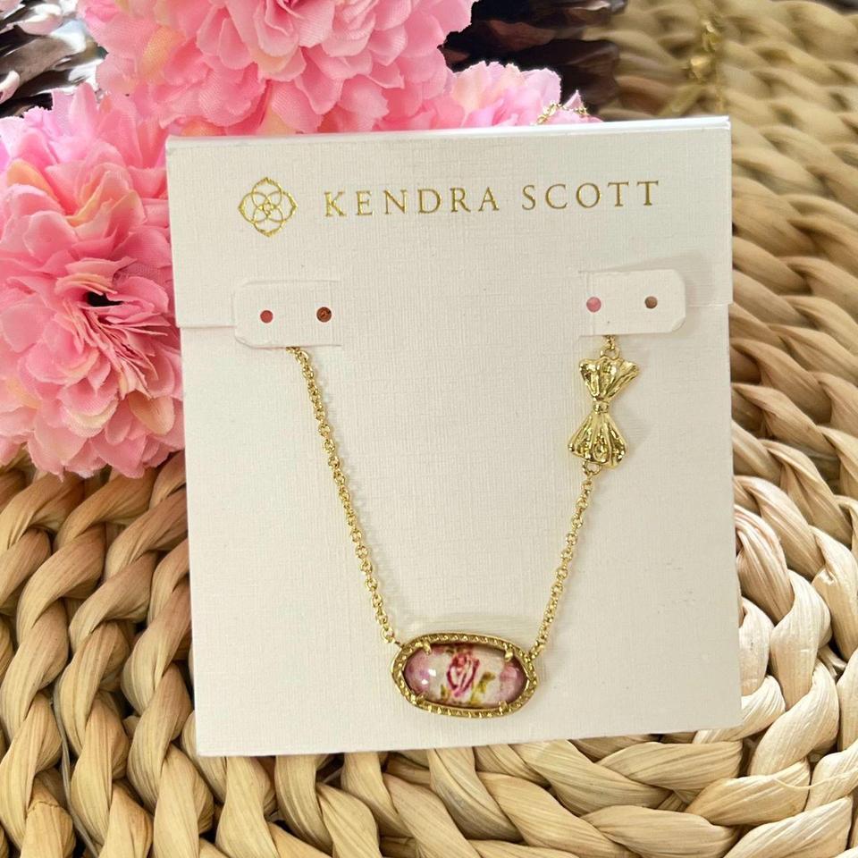 Bow Series Gold Pendant Necklace 704c