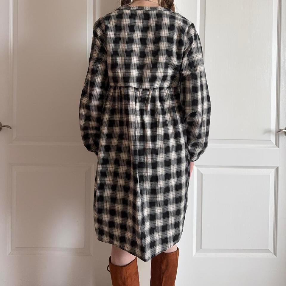 Black And White Plaid Dress 0130 3