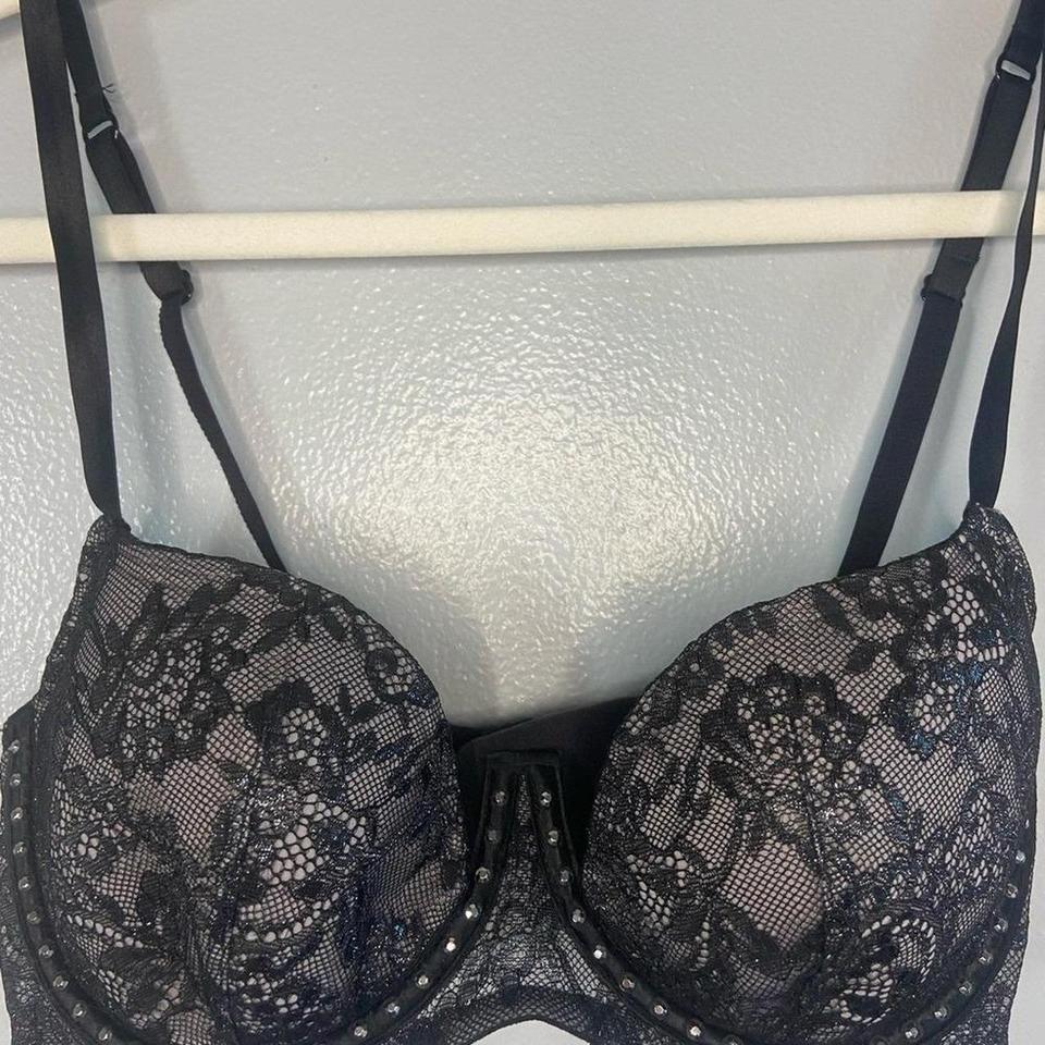 Victorias Secret Black Lace Bra 32f0