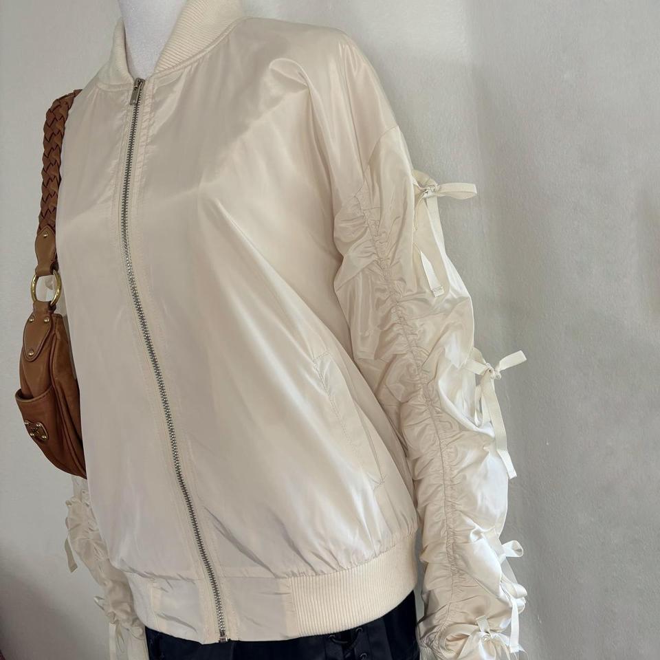 Soft Satin Bomber In A 3