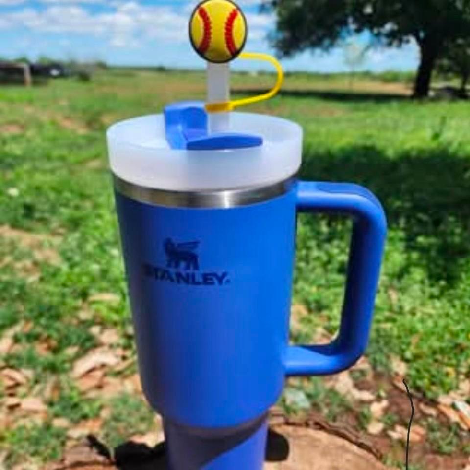 Softball Straw Topper Stanley Not Aa9d