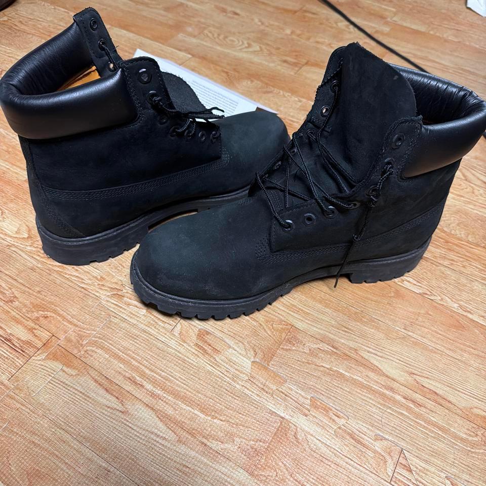Black Timberlands Double Sole Black 27be