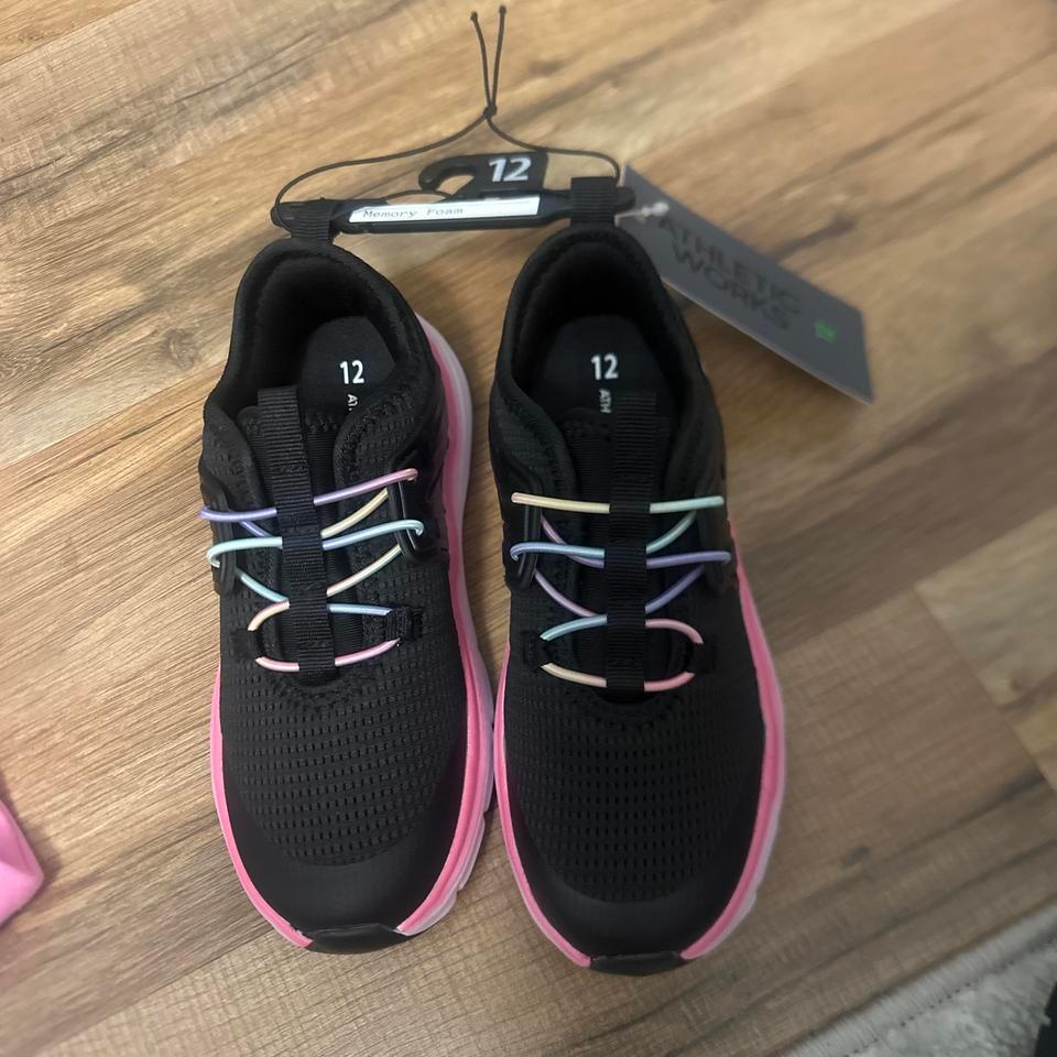 Kids Black And Pink Tennis 957e