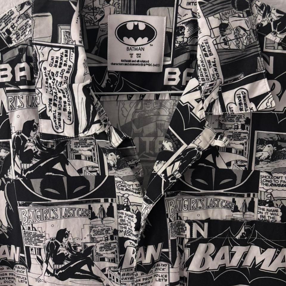 Batman Comic Book Button Up Bf9c 2