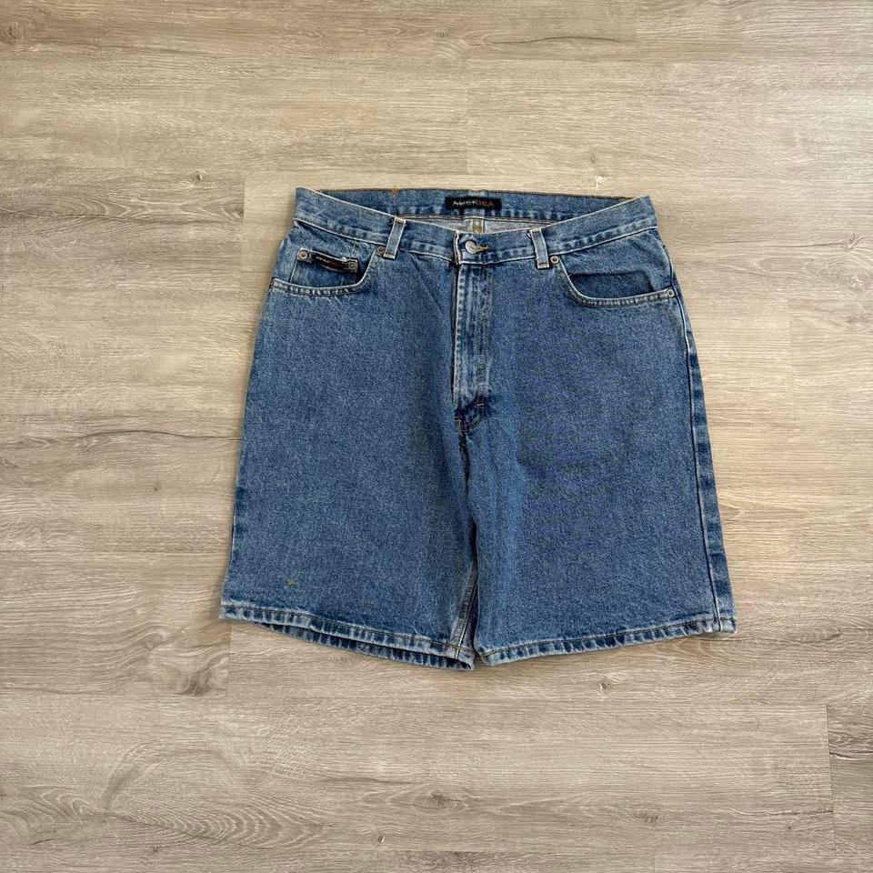 2000s Dark Wash Jean Shorts F020 3