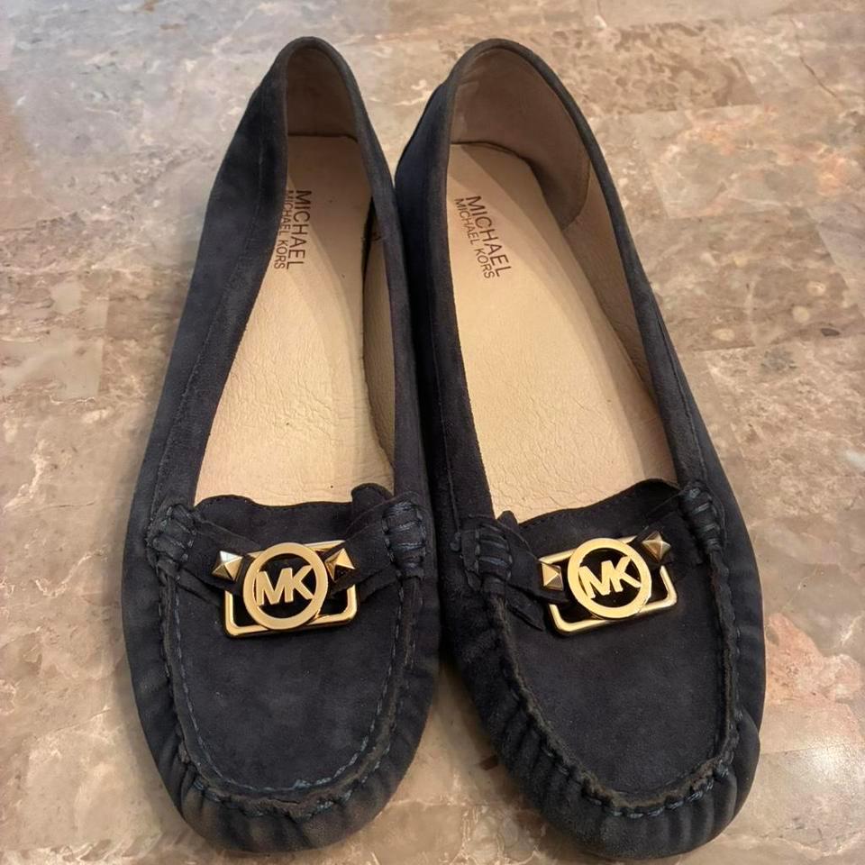 Michael Kors Navy Suede Logo Ba59