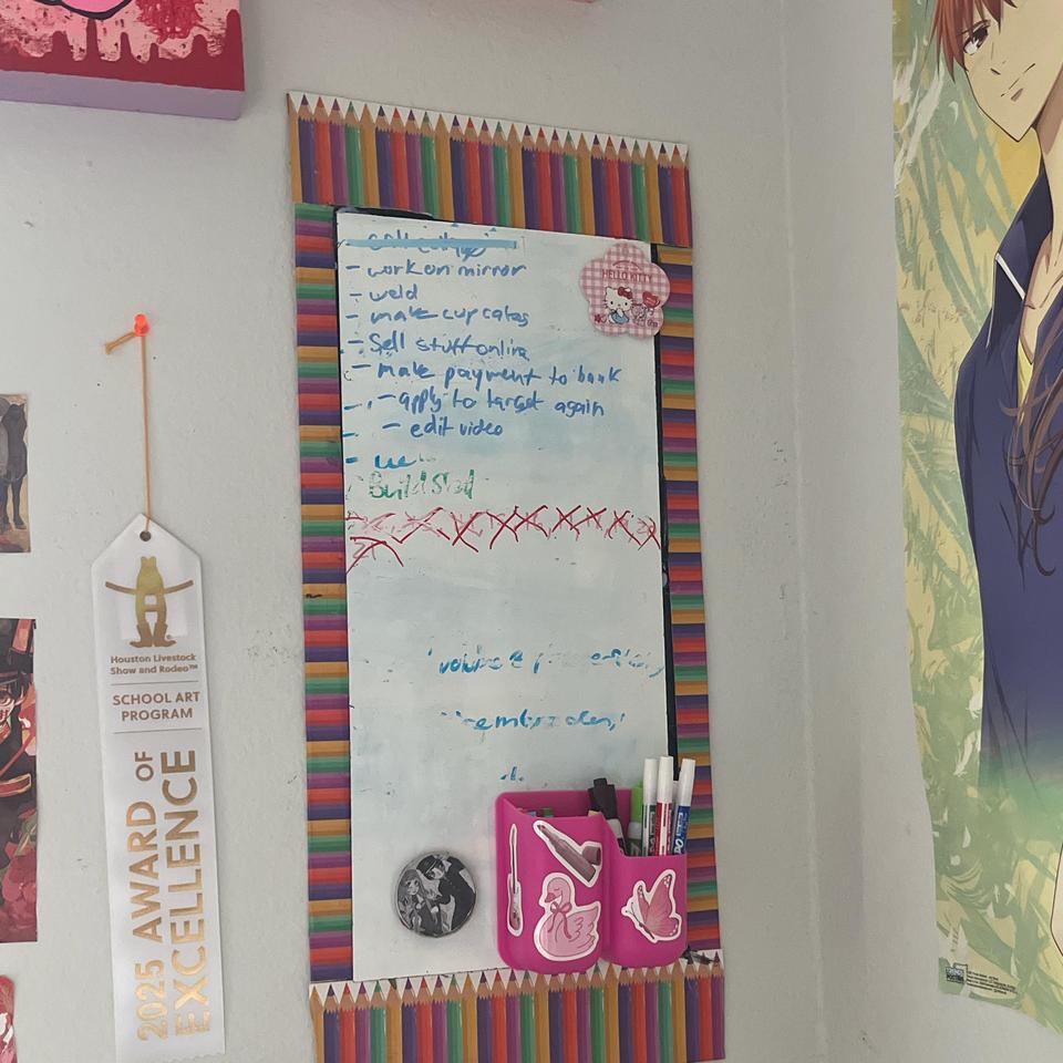 Pencil Board With Dry Erase Be97