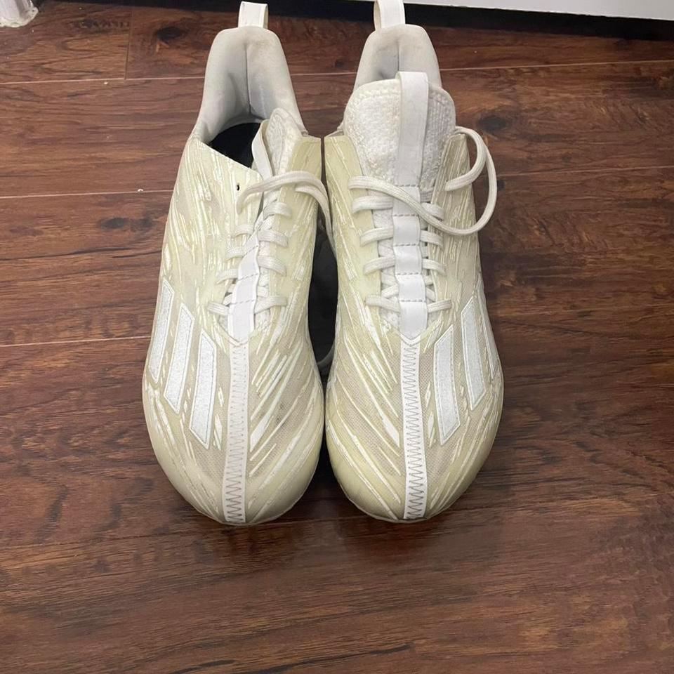 Adidas White Football Boots Size 438c