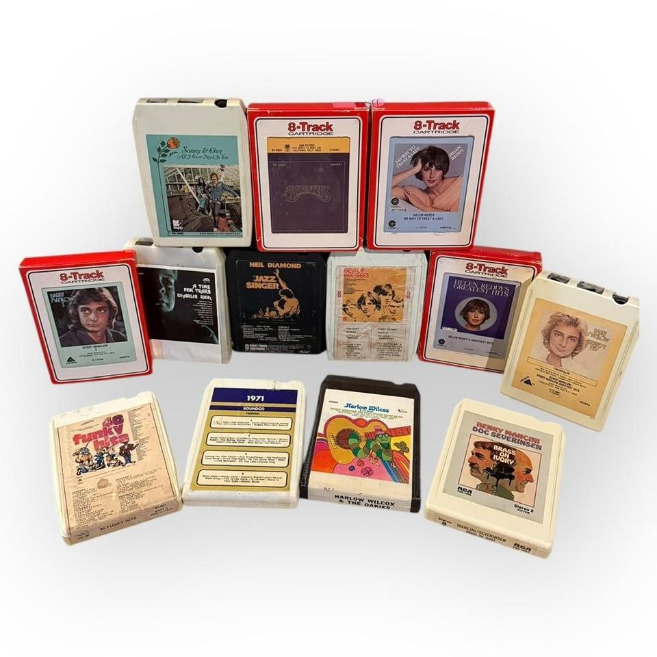 Lot Of 13x 8 Track Cassette