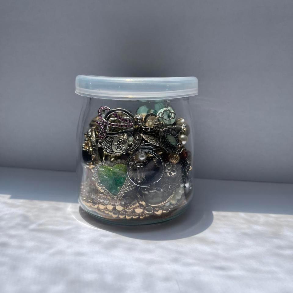 Mystery Whimsical Jewerly Jar Filled Acaf