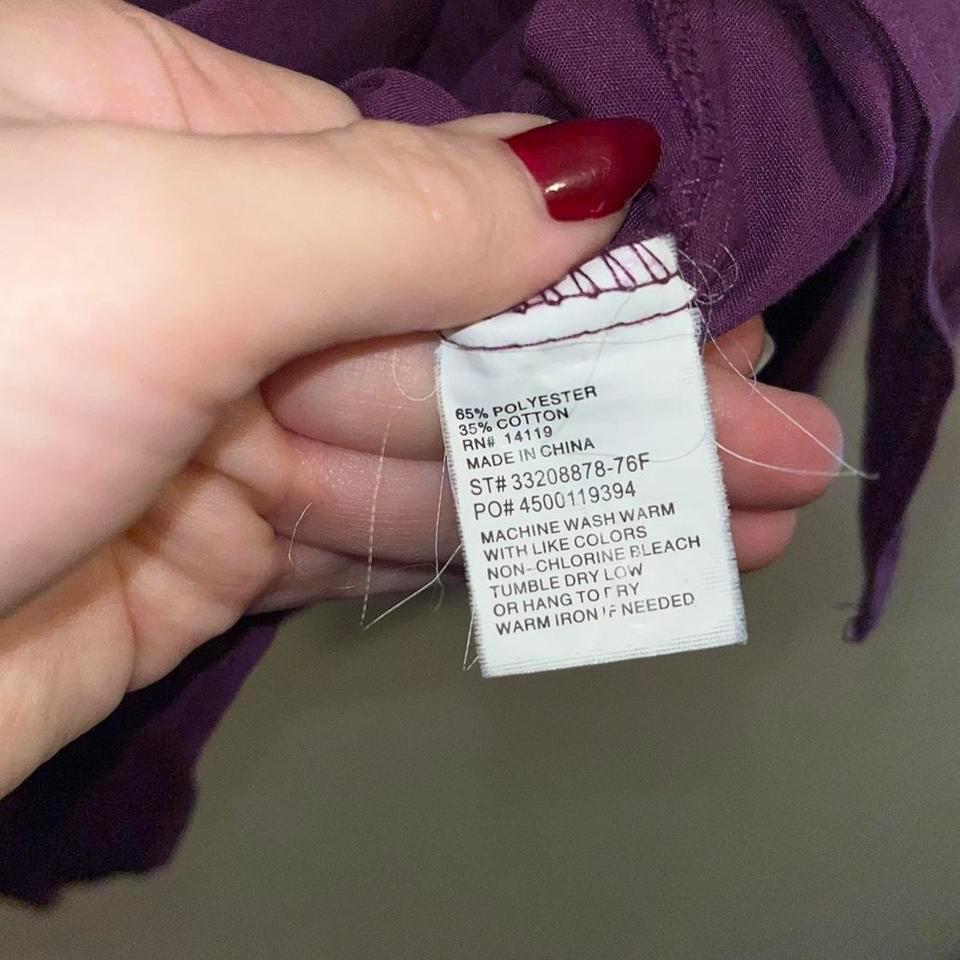 Ely Cattigan Purple Button Up A806 3