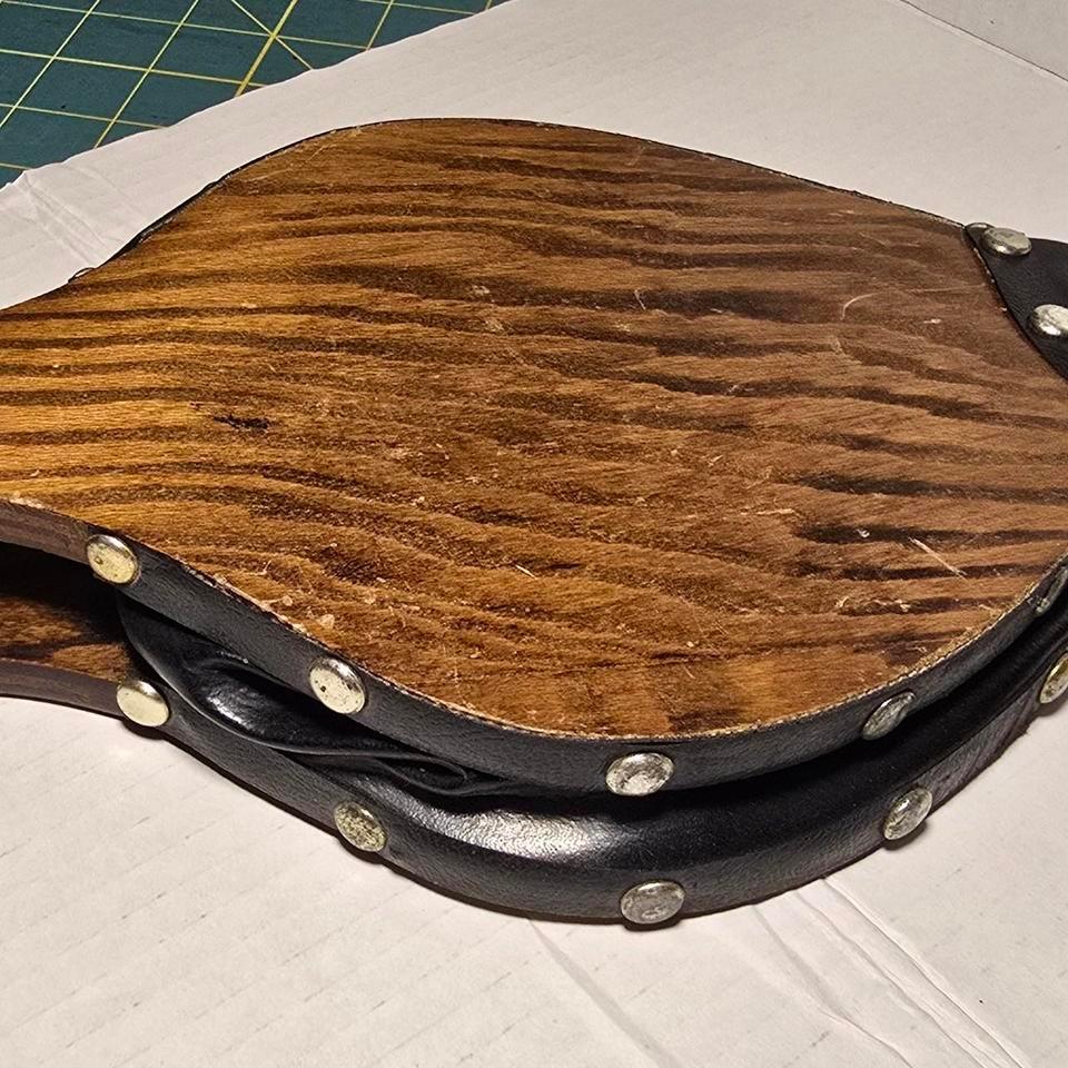 Fireplace Bellows Vintage Wooden With 4