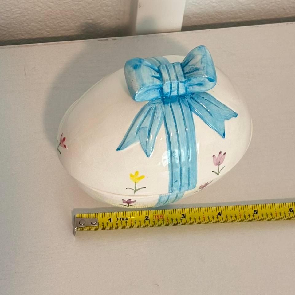 Vintage Ceramic Trinket Box With 7795 5