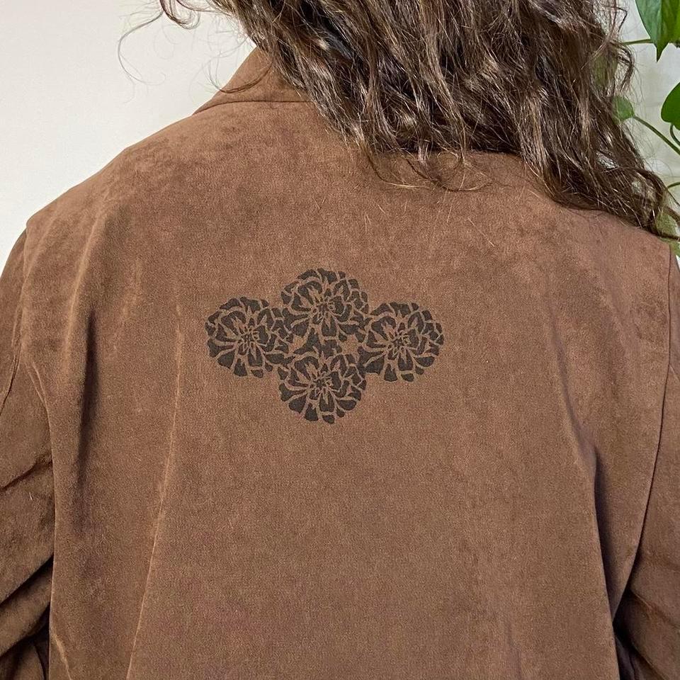 Marigolds Vintage Brown Faux Suede 8bb7