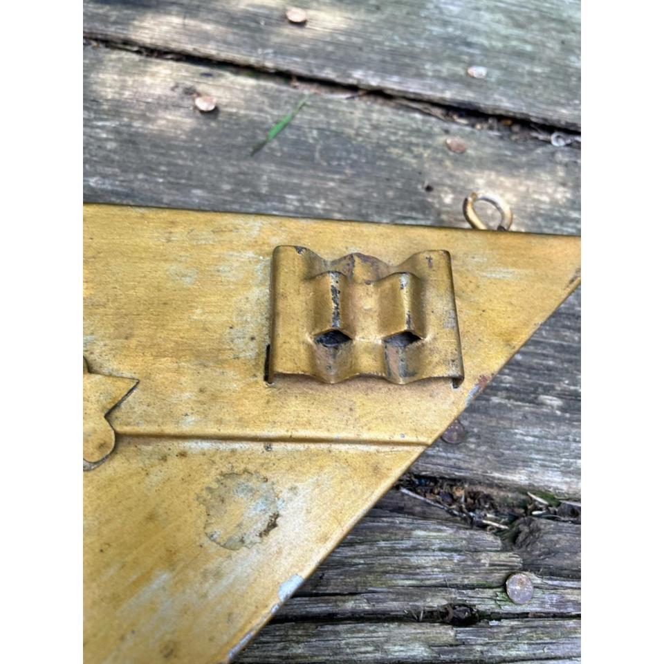 Antique Gold Triangle Beveled Mirror 3