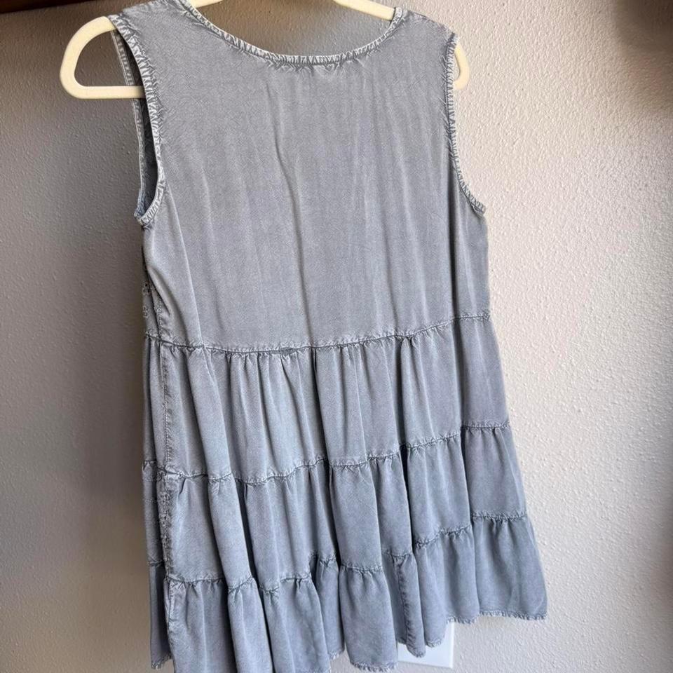 Solitaire Blue Eyelet Sleeveless Top 8e38 3