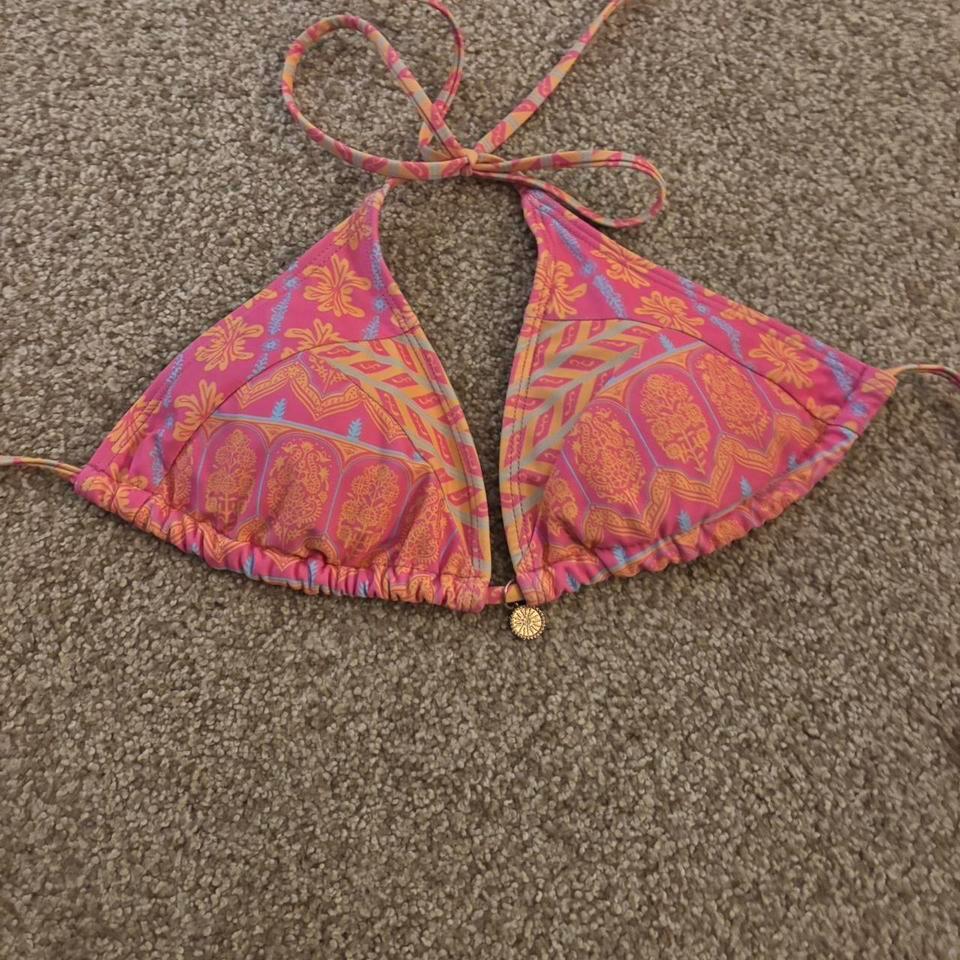 Colorful Bikini Top With Adjustable 062f