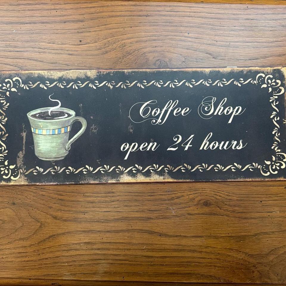Coffee Shop Sign Decor Coffeeshop 2e10