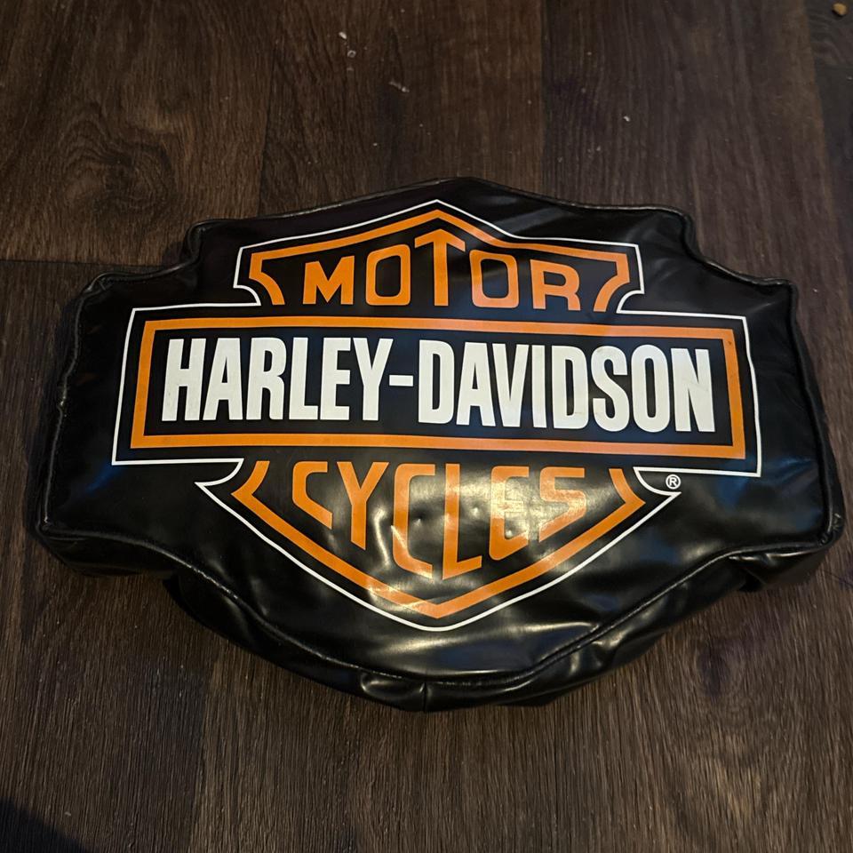 Black Leather Harley Davidson Motorcycle