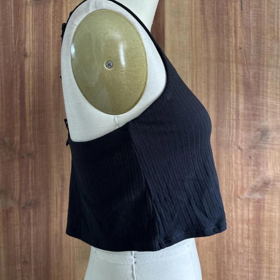 Aerie Black Ribbed Crop Top 5