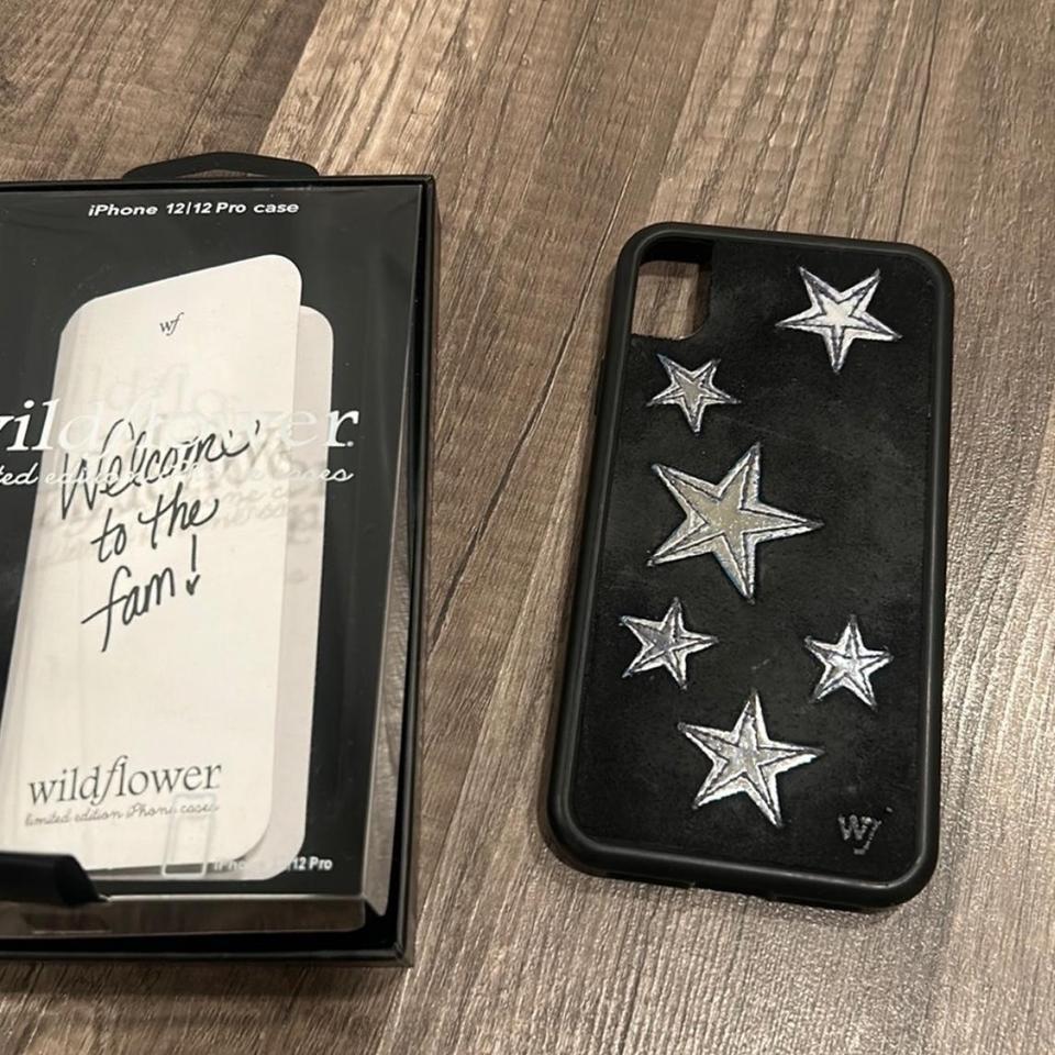 Wildflower Black Velvet Silver Stars