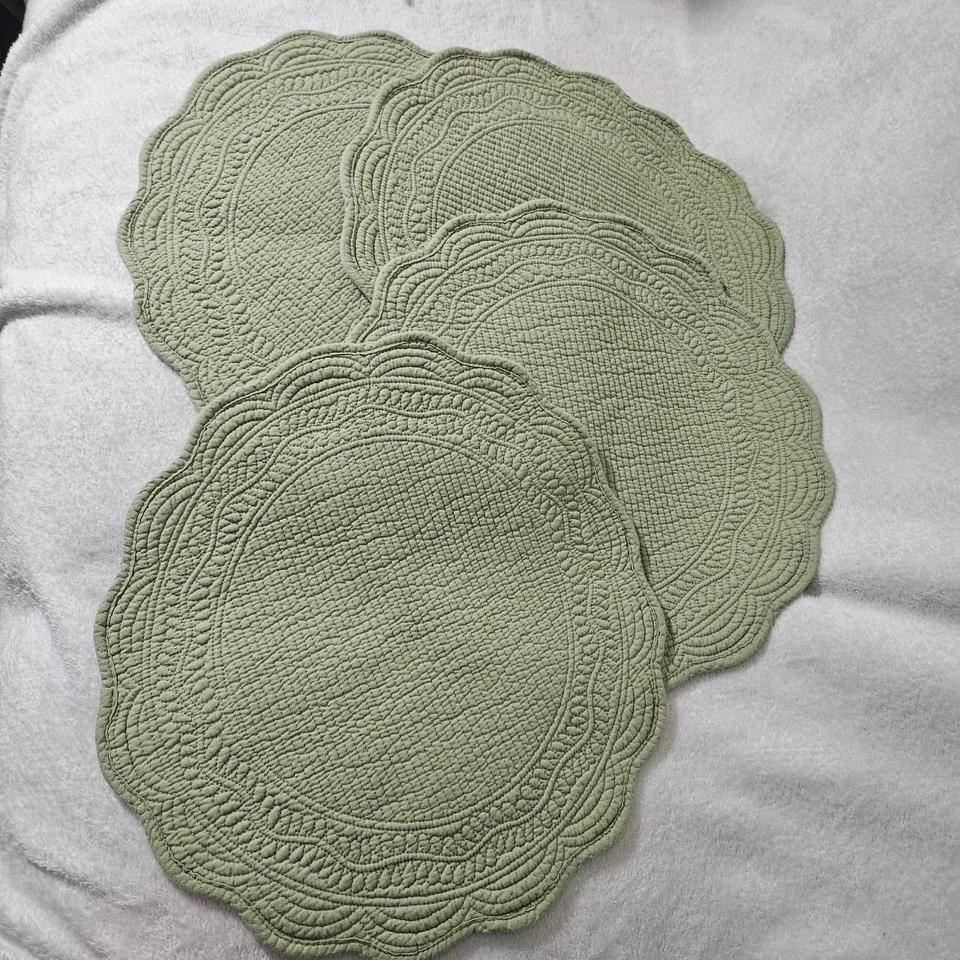 Set Of 4 Sage Green 6867