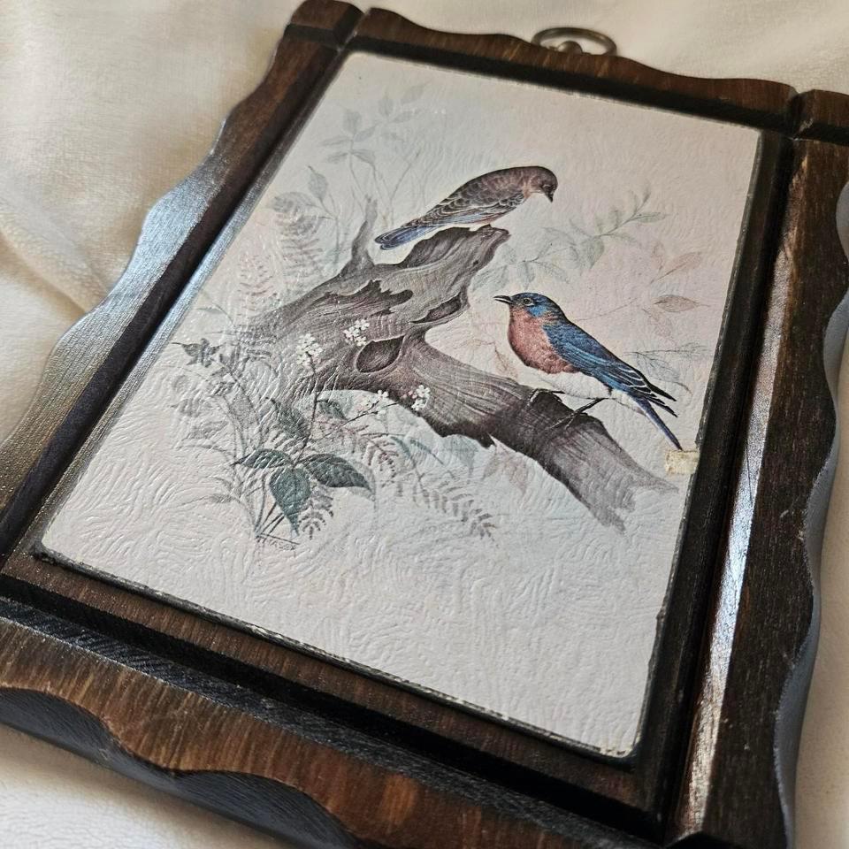 Vintage Wooden Wall Plaque With 675a