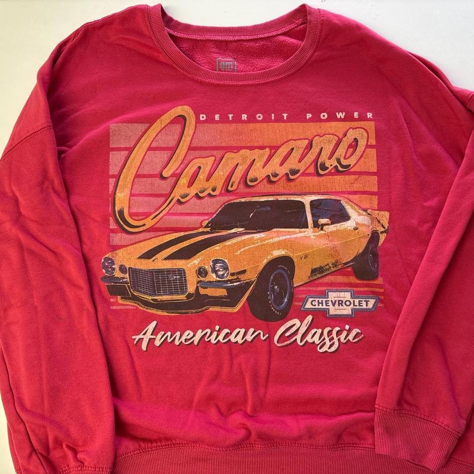 Red Vintage Style Camaro Sweatshirt 8947