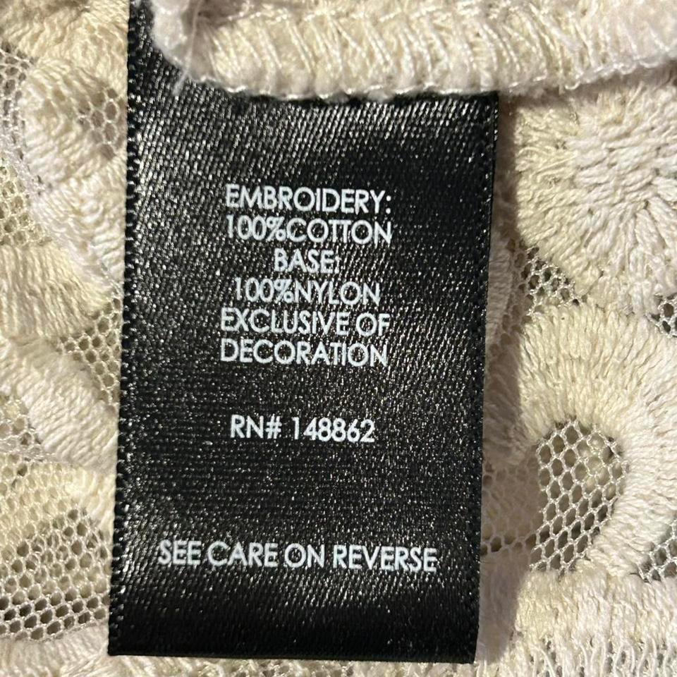 Torrid Ivory Embroidered Mesh Kimono 466e 6