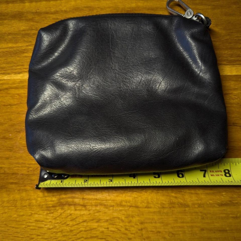 Black Leather Cadillac Logo Embroidery 4