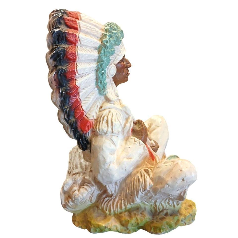 Vintage Native American Figurine By 2
