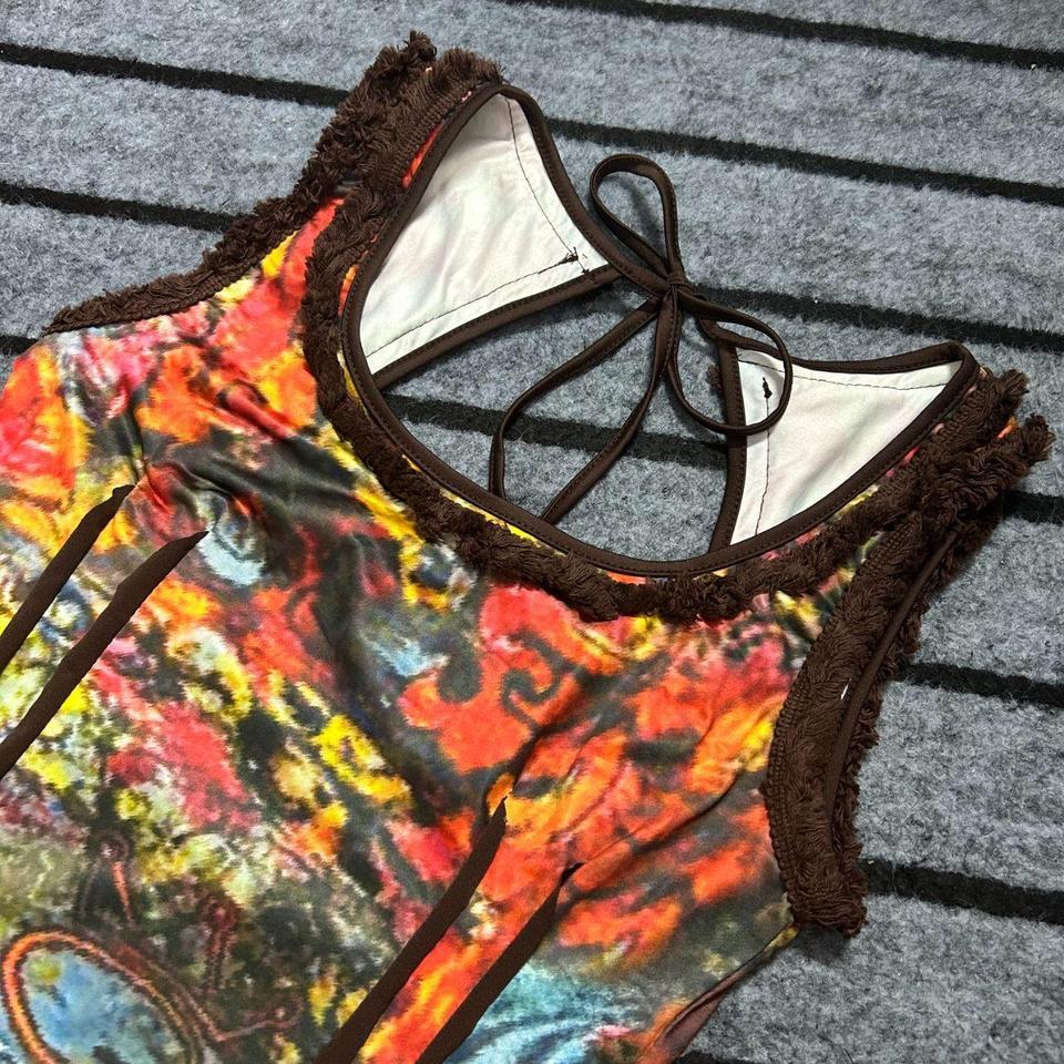 Y2k Printed Dress Grunge Dresswomens 4e80 7