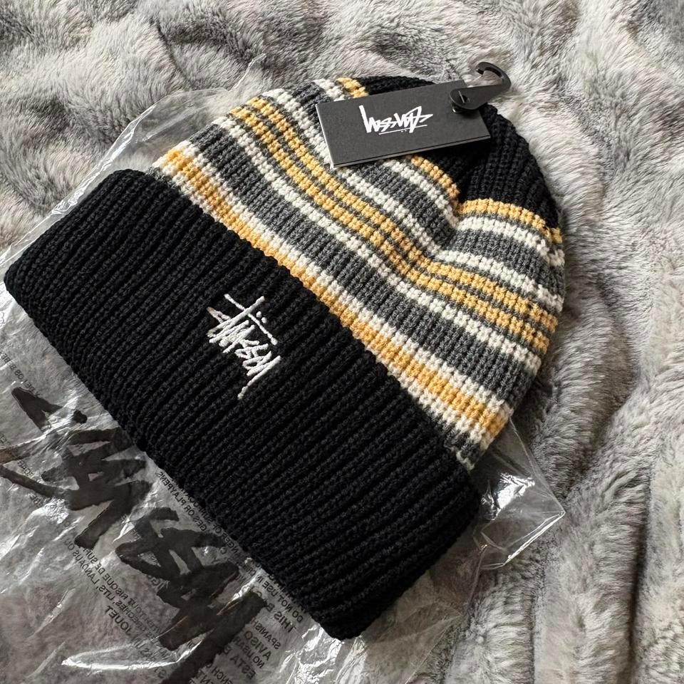 Stussy Striped Cuff Beanie Cb76 2
