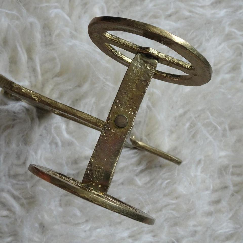 Vintage Mcm Weinberg Style Brass F436 5