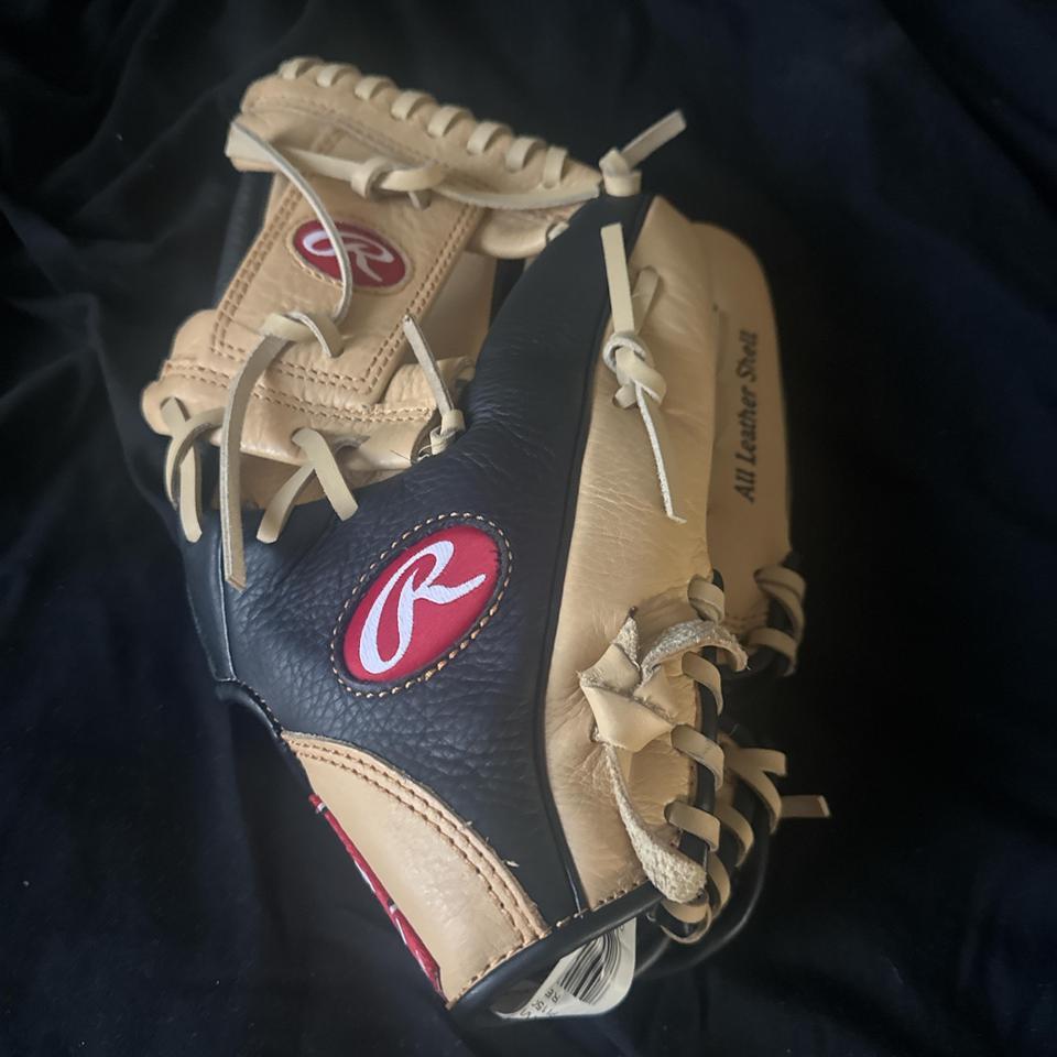 Tan And Black Rawlings Baseball