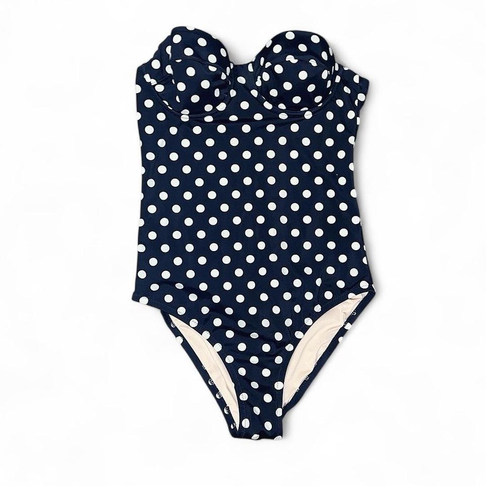 Jcrew Navy Polka Dot One Fe86