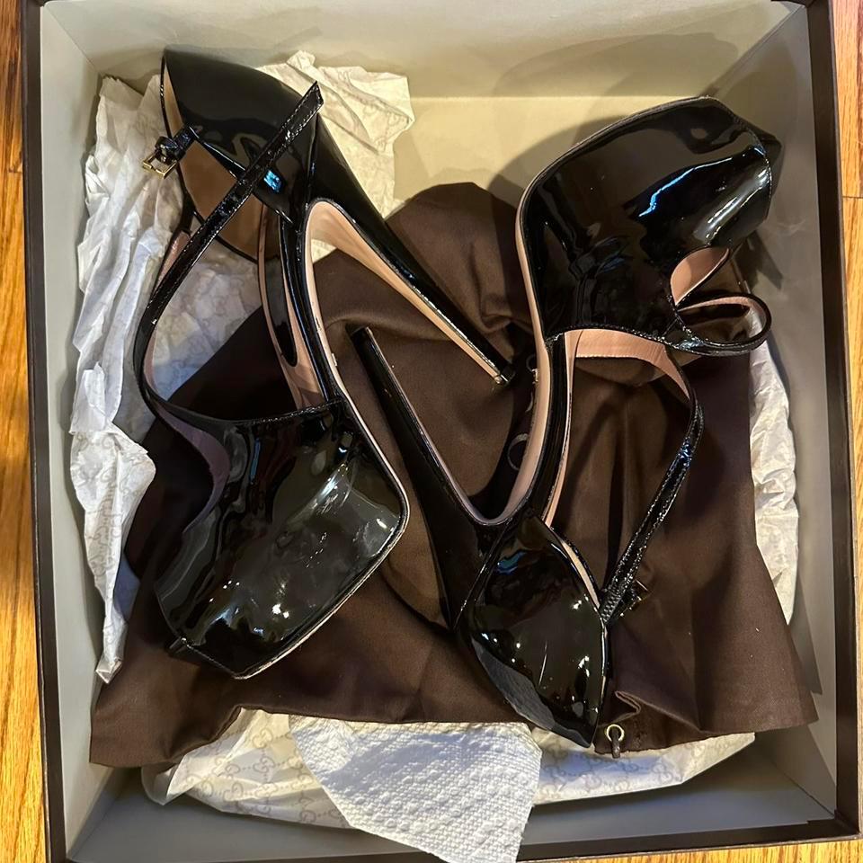 Gucci Patent Leather Platform Pumps