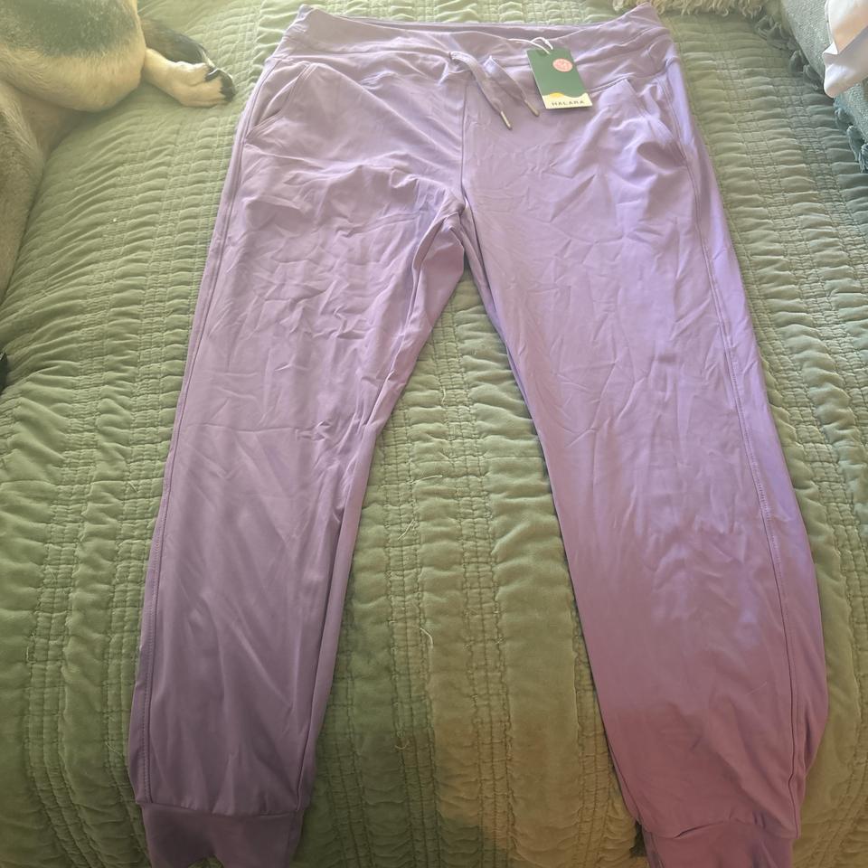 Purple Joggers With Drawstring Waist D41c