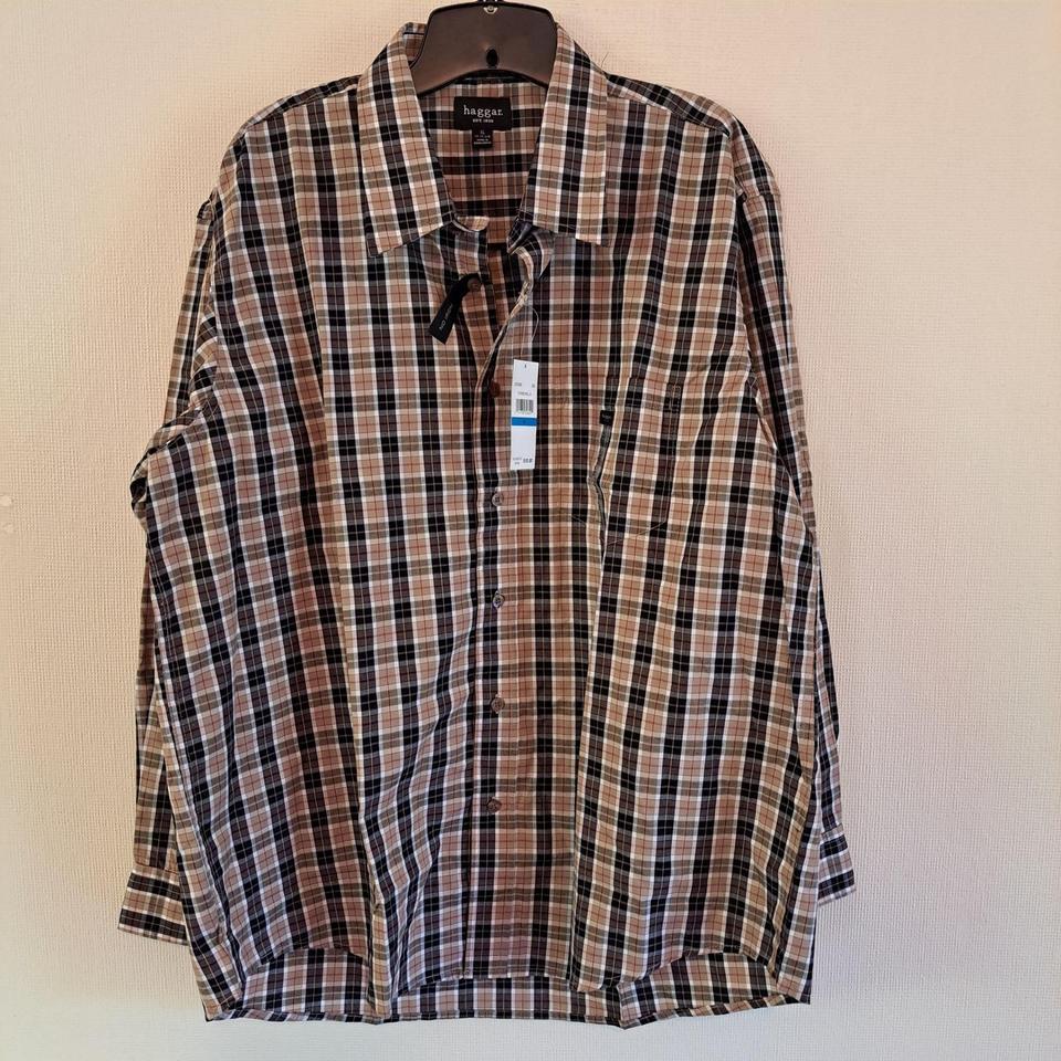 Haggar Mens No Iron Plaid 0411 2