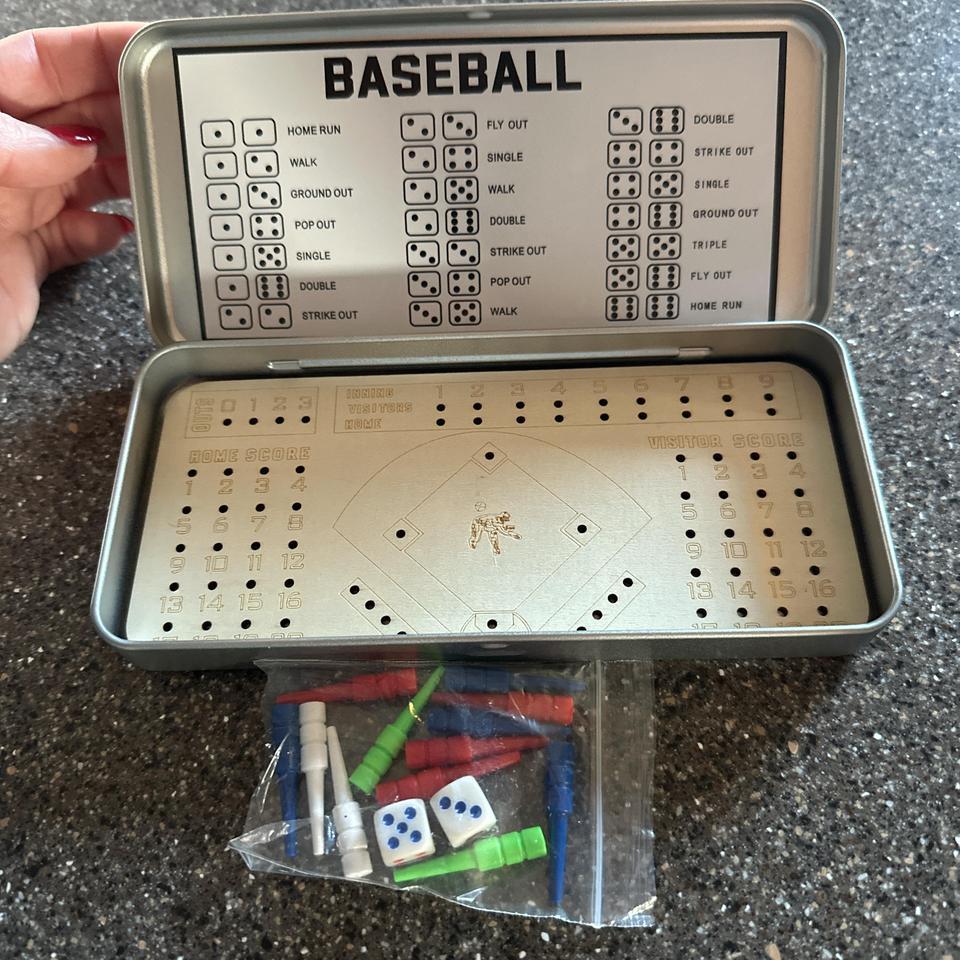 Black Baseball Tin Box Baseball B452 2