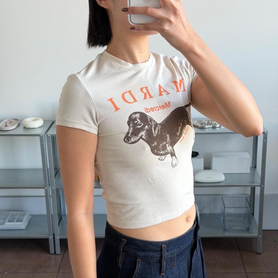 Mardi Mercredi Fitted Crop Top 65d0