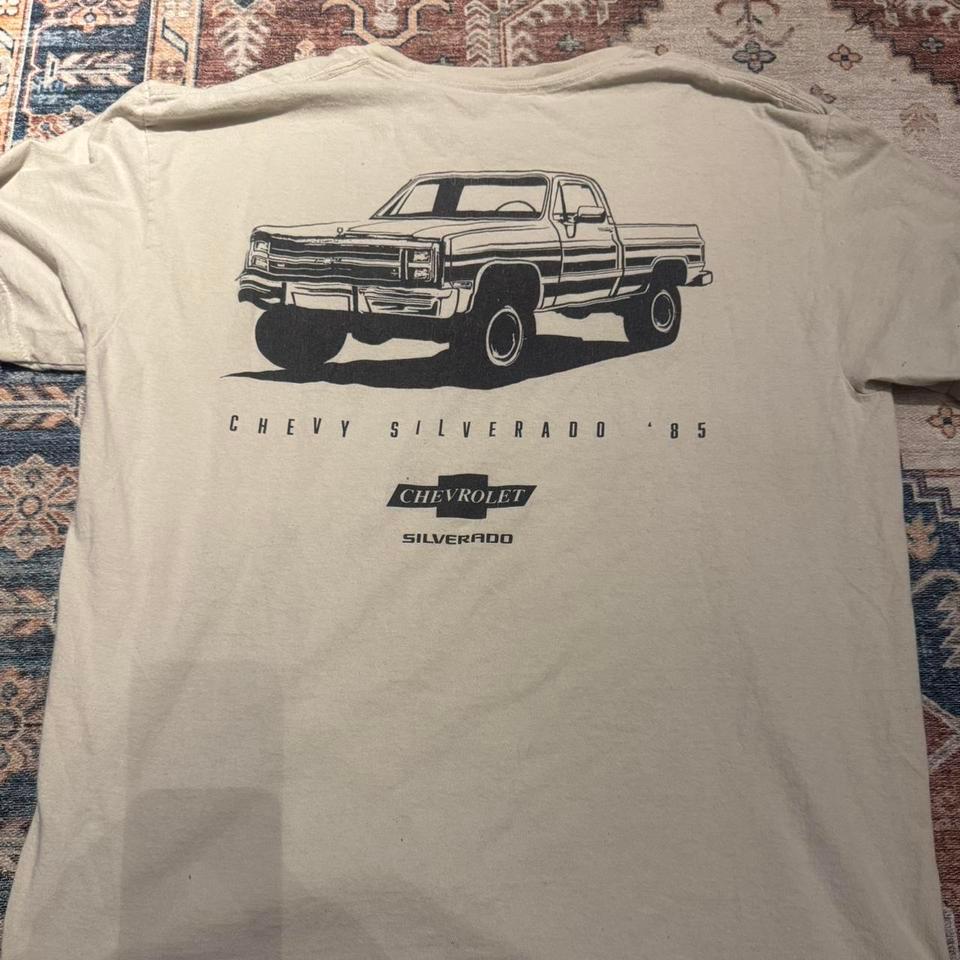 Cream Chevrolet Silverado Cotton Tee 2