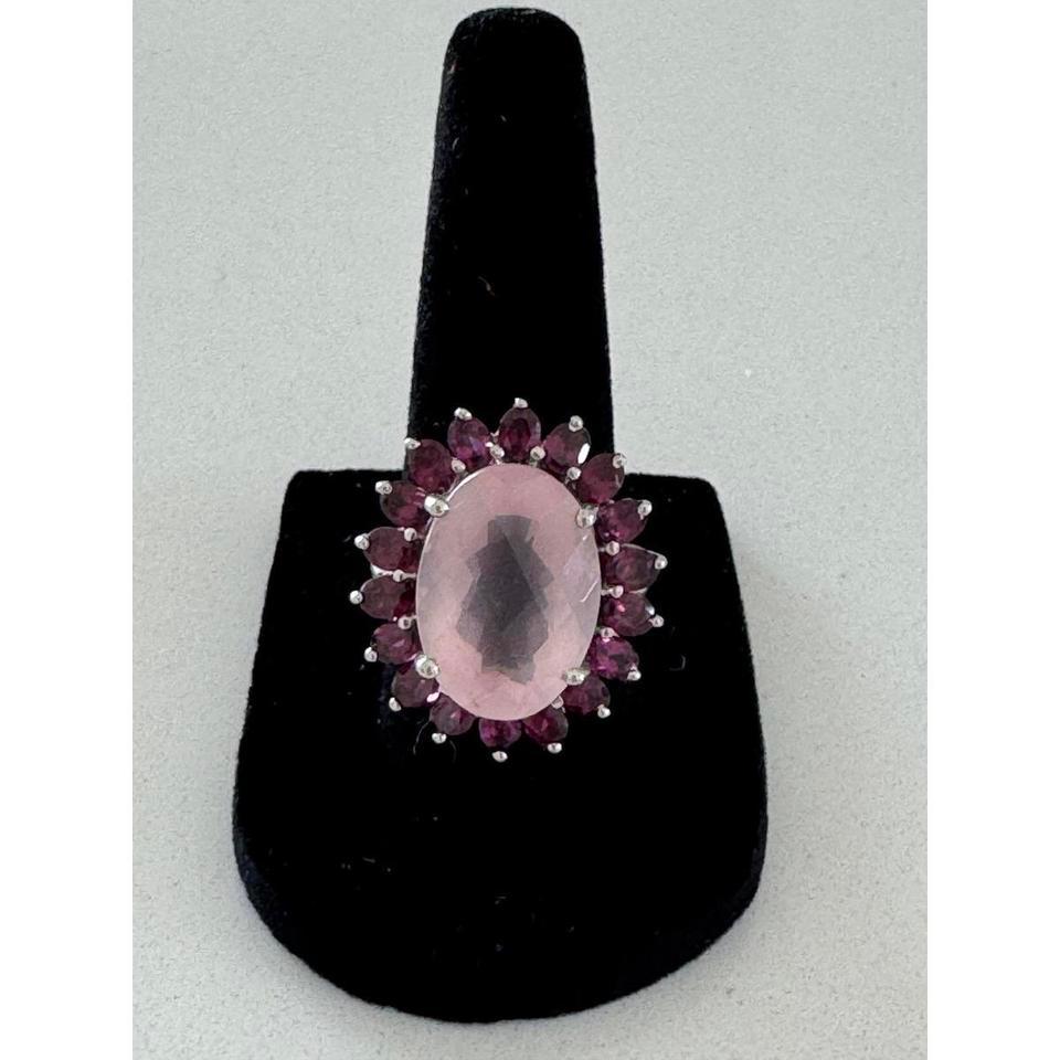 Vintage Simulated Pink Rose Quartz 2cab 2