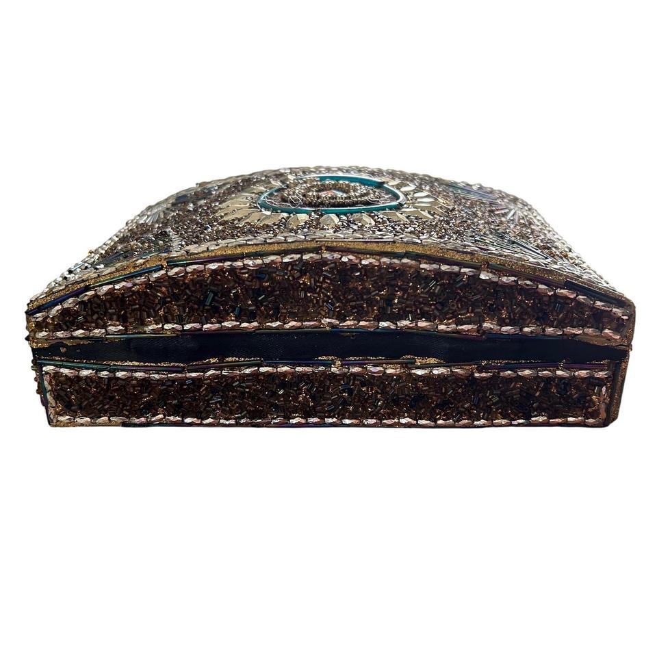 Beaded Jewelry Box Sunburst Rhinestone Fa2e 4