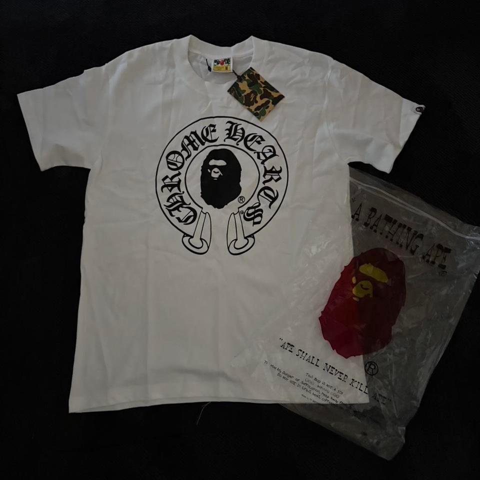 Bape White And Black Tee Afa3